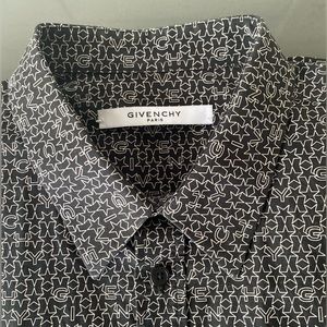 GIVENCHY Paris men’s star monogram button up shirt - SZ 41 slim